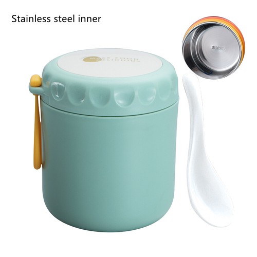 Termo portátil caja de almuerzo frasco de acero inoxidable recipiente taza de sopa aislada de alimentos - Imagen 16 de 18