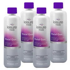 Leisure Time Metal Gon 16oz Iron & Metal Stain Prevention in Hot Tubs & Spas 4pk