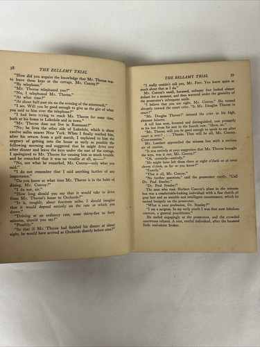 The Bellamy Trial by Frances Noyes Hart HC 1927 - Picture 9 of 12