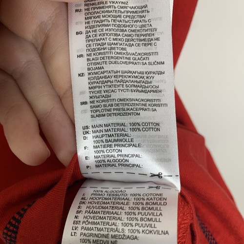 Adidas Jóvenes Niños 1X Camisa Rojo Estrellas/Rayas Manga Corta - Imagen 4 de 6