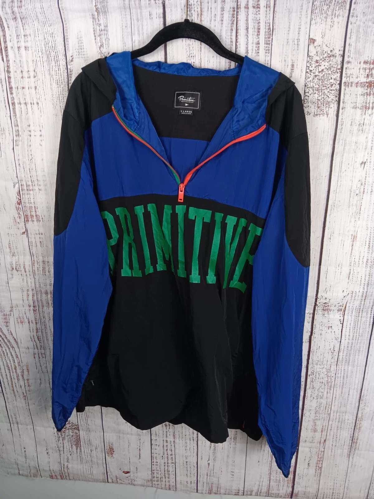 Primitive Skateboarding Hoodie Windbreaker Men's X-Large Jacket Multi-Color