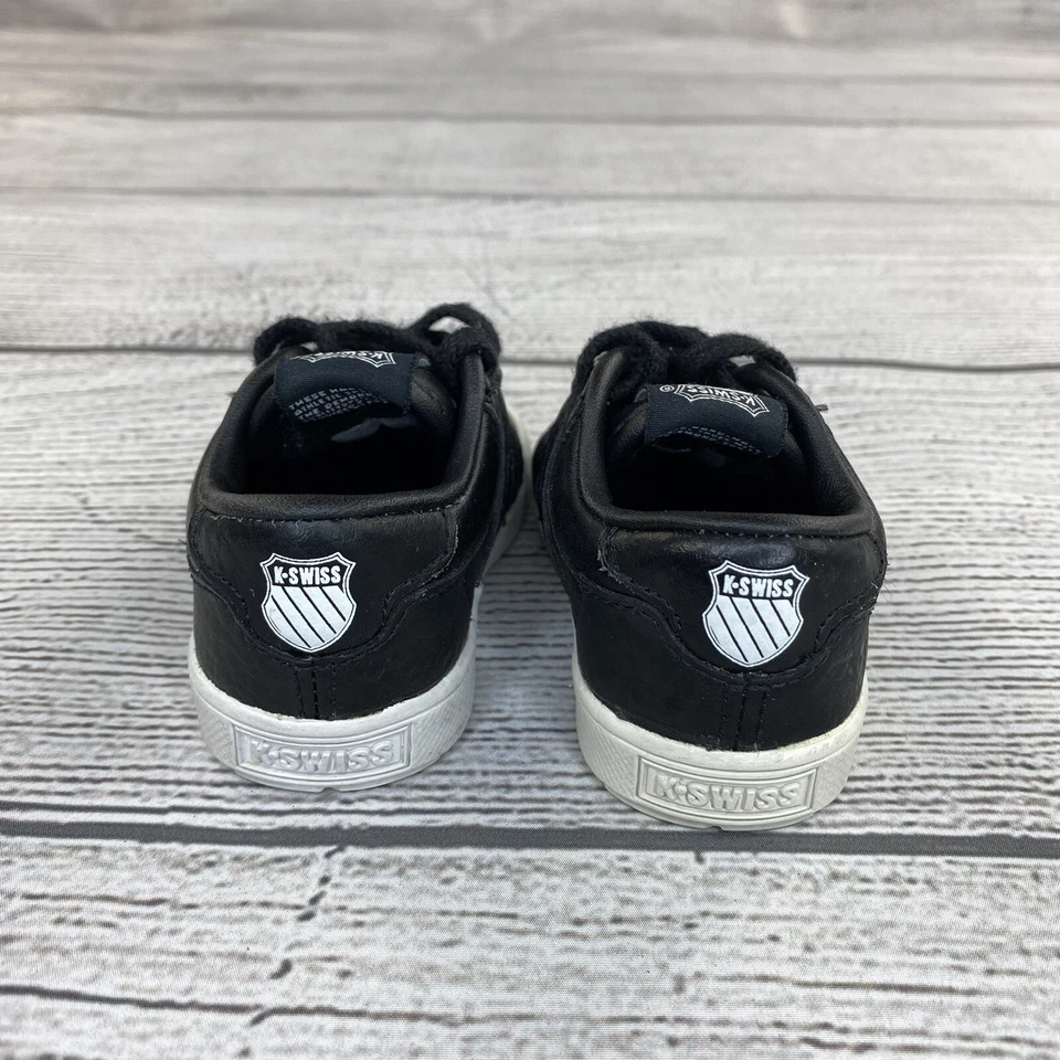Zapatillas deportivas informales K Swiss negras infantiles talla 4 zapatos deportivos para bebé - NUEVAS Foto 2 de 4
