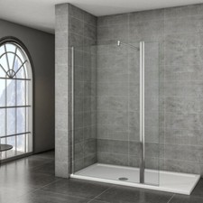 Walk in Seitenwand Duschabtrennung Dusche Duschwand 50-160 x 200cm 8mm NANO Glas
