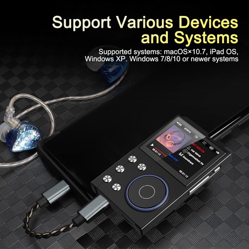 NUEVO Reproductor MP3 Bluetooth Alta Resolución DSD DAC Portátil Soporte 128 GB Tarjeta TF - Imagen 10 de 120