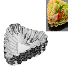 BAKING MOLDS FOR TRIANGULAR-SHAPED CUPCAKES AND TARTLETS (10 PCS)