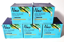 5 x NAIR Spa Sugar Hair Removal All Over Body Natural Spa Like Feel 8.5 fl oz