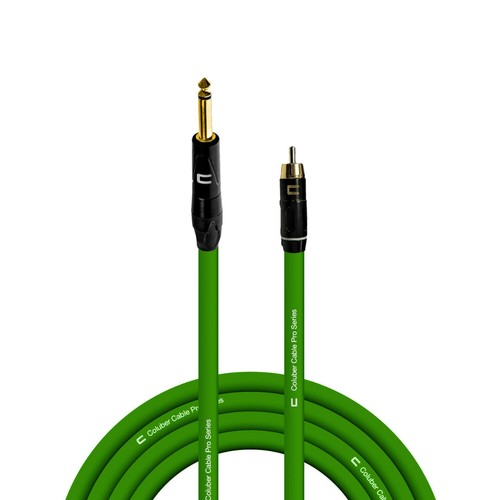 1/4" TS Male to RCA Unbalanced Mono Cable Custom Length, Color Professional Cord - Picture 12 of 18