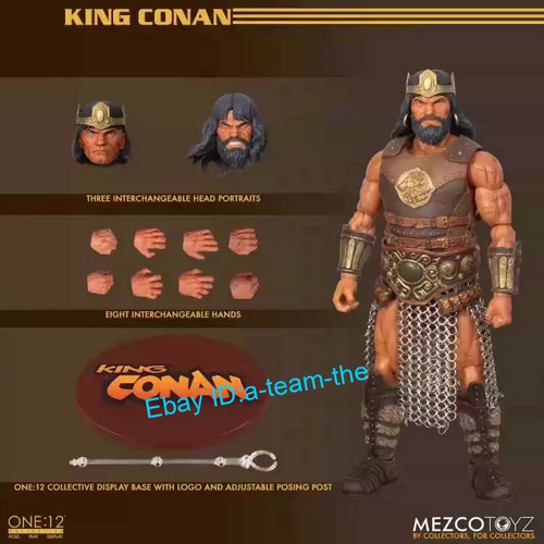 Mezco Collective Conan the Barbarian 1/12 Scale KING CONAN Toys Action Figure - Picture 2 of 5
