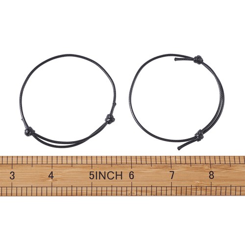 50x Cordón de poliéster encerado coreano ajustable con cuerda para hacer joyas - Imagen 17 de 173