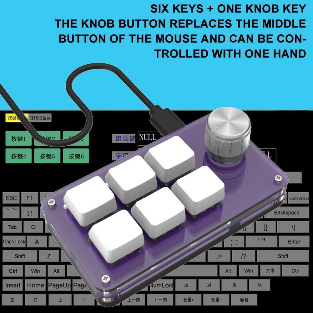 Mini Keypad Mechanical Keyboard DIY Custom USB Programming Copy Paste ...