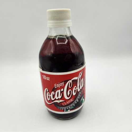 Coca-Cola Classic kleine 10 oz Glasflasche mit Plastikverschluss extrem RAR!!