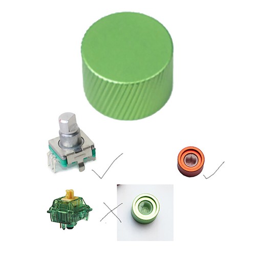 Mechanical Keyboard Knob Replacement Adapter Metal Volume Adjustable Switch - Afbeelding 25 van 31