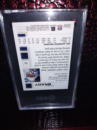 Tom Brady 2002 Topps Finest #50 SGC 9-- Patriots - Picture 2 of 9