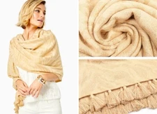 💗NEW💗$68 LILLY PULITZER💗 Metallic Golden" Can You Zee ME" Autumn Wrap Scarf