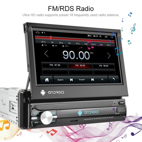 Android 13 Autoradio Mit 7" Bildschirm GPS Navi 1 DIN DAB+ Bluetooth USB AUX FM - Bild 3 von 18