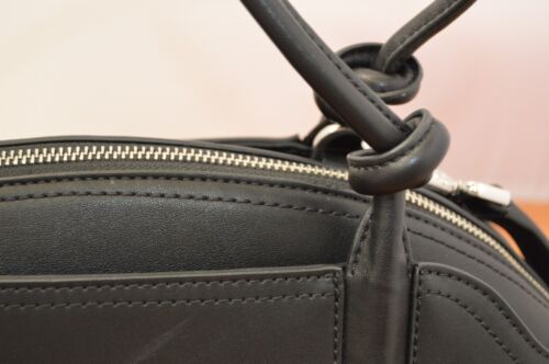 Borsa a mano CALVIN KLEIN Firma Logo A 2 vie Borsa Nera Maniglia Superiore Cinghia a Tracolla - Foto 4 di 11