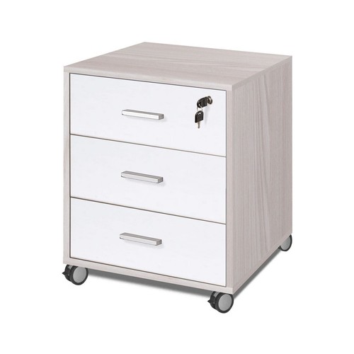 Tavolo Scrivania 150 cm Olmo con Cassettiera Grande Ufficio Cameretta Porta Pc - Foto 4 di 6