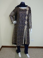 Pakistani Indian Designer Party Wear Straight Pants M