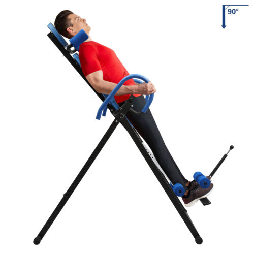 Almohadilla de terapia alivio del dolor de espalda fitness inversión mesa estirador máquina EE. UU. - Imagen 15 de 23