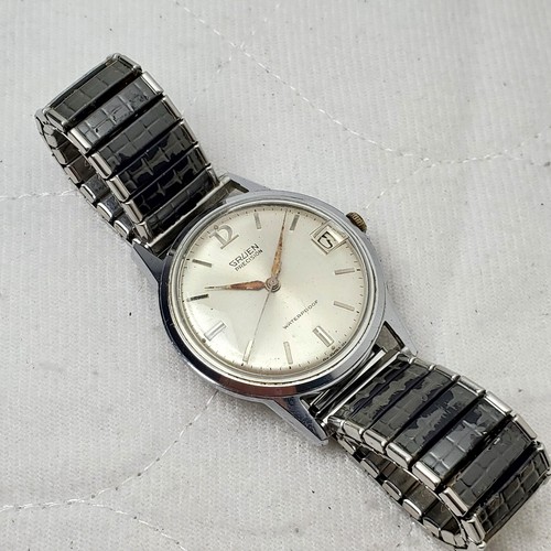RARE VINTAGE 1960's GRUEN PRECISION 17 JEWELS SWISS HANDWIND MEN'S WATCH - Picture 2 of 10