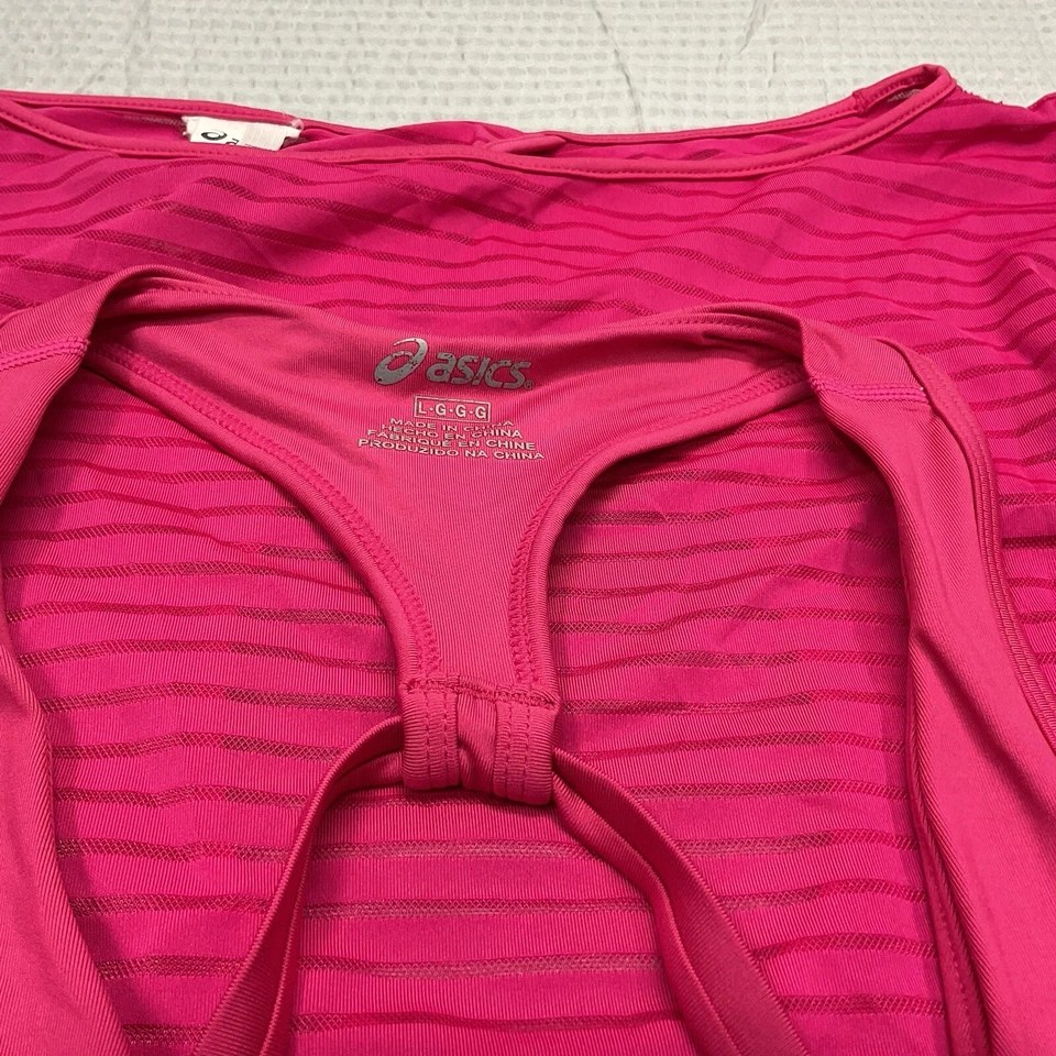 亚瑟士网眼上衣带匹配文胸粉色 L 码 2000 年代早期 — 第 2/4 张图片