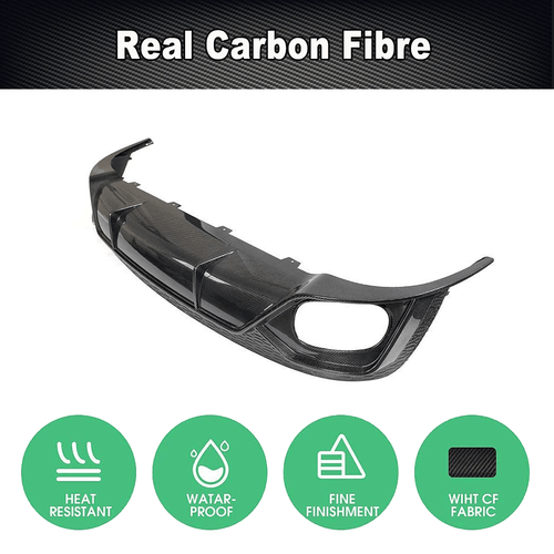 Se adapta a Audi RS Q8 RSQ8 2021-24 carbono parachoques trasero difusor difusor trasero - Imagen 5 de 11