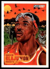1993 Fleer #235 Hakeem Olajuwon   Houston Rockets