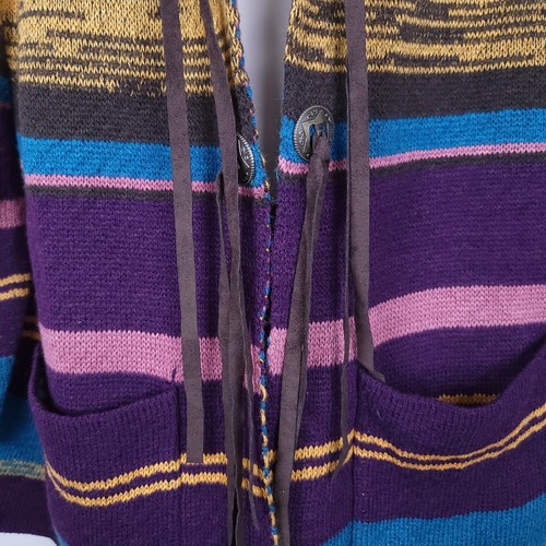 WRANGLER Western Southwestern Aztec Concho Cardigan Sweater SIZE XXL - Picture 6 of 14