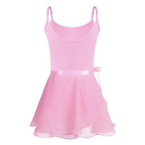 Girls Ballet Tutus Dance Dresses Basic Cotton Leotard with Chiffon Skirt Sets - Picture 4 of 208
