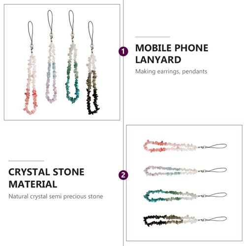 4 Pcs Mobile Phone Straps Decorative Lanyard Multi-function Charm - Zdjęcie 8 z 12