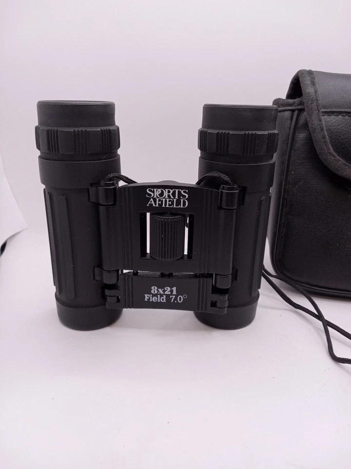 HUNTING SPORTS AFIELD 8x21 Field 7 BINOCULARS USED IN CASE Vintage - Image 3 of 4