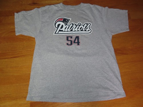 Reebok TEDY BRUSCHI No 54 NEW ENGLAND PATRIOTS (LG) T-Shirt Jersey - Picture 2 of 4