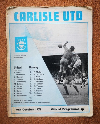 Programme Carlisle United Football Brunton Park Programmes - Various Seasons - Picture 2 of 44