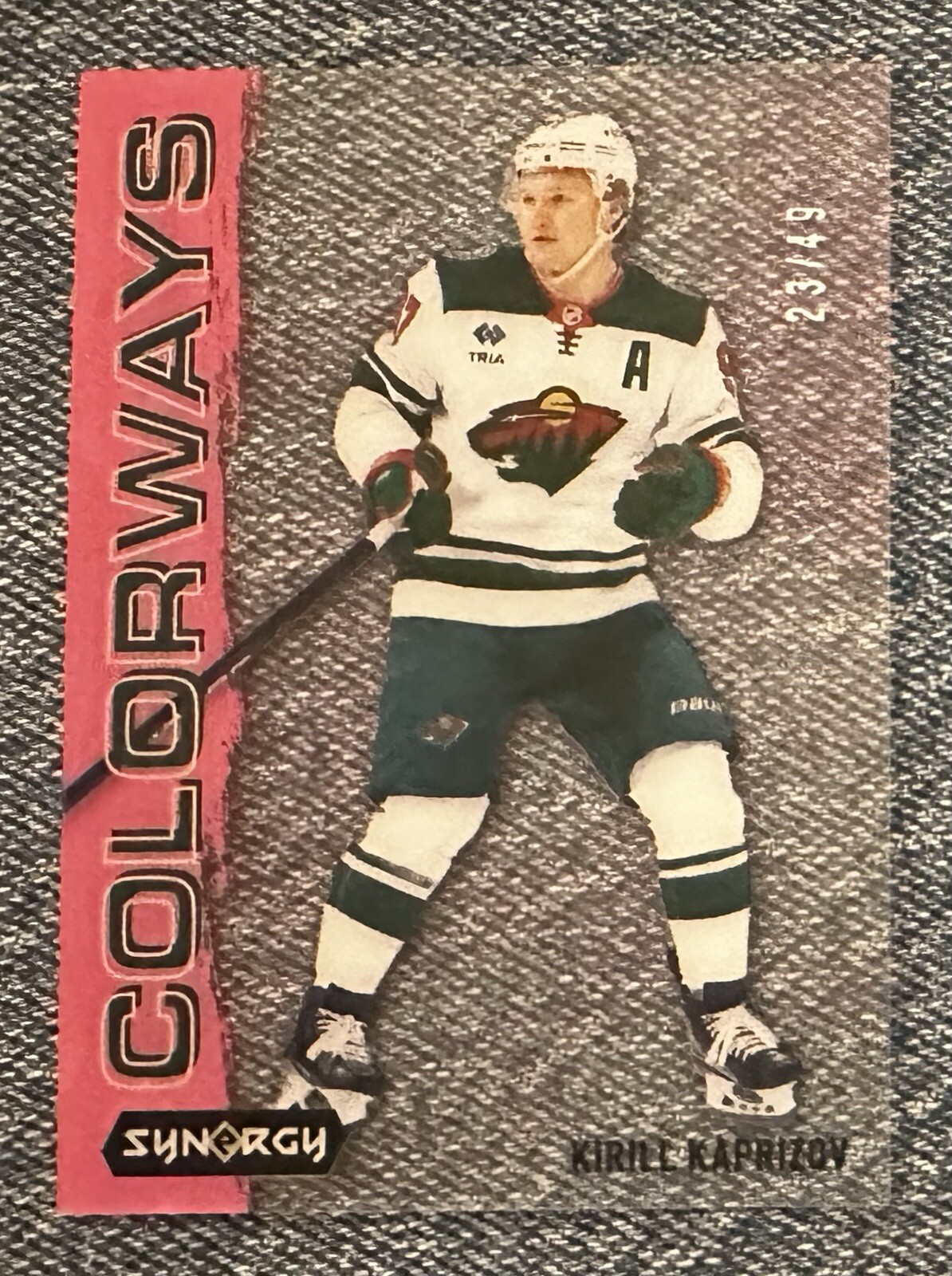 2024-25 KIRILL KAPRIZOV 23/49🔥PINK NEON COLORWAYS SYNERGY #L-45 MINNESOTA SSP