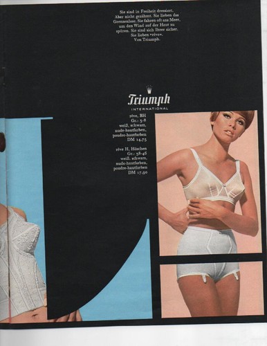 Werbung Katalog Triumph International. Dessous. Corselet. BH. Amourette. Lycra - Bild 8 von 10