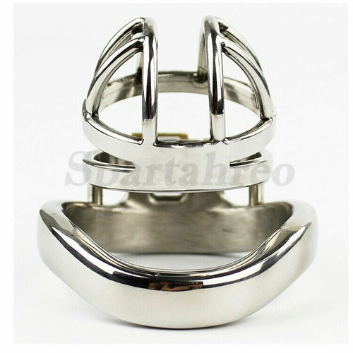 Stainless Steel Chastity Cage Super Small Male Chastity Device Metal Cage Belt - Picture 3 of 5