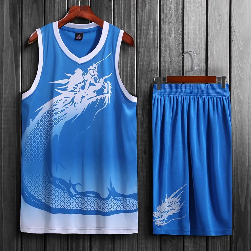 China Dragon Men's Basketball Jersey Set Team Uniform Sports
