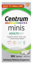 CENTRUM minis Adults 50+ Multivitamin 180 tablets*EXP 05/2025 **FREE SHIPPING**