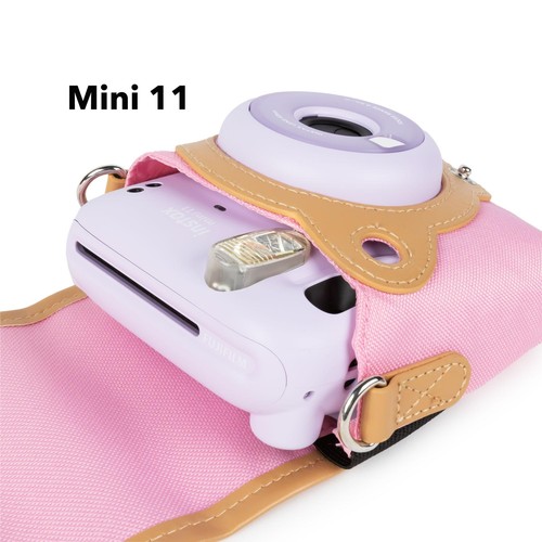 Instax Mini 8 Case Umhängetasche Schulter Tasche rosa pink auch Mini 11 12 - Bild 6 von 11