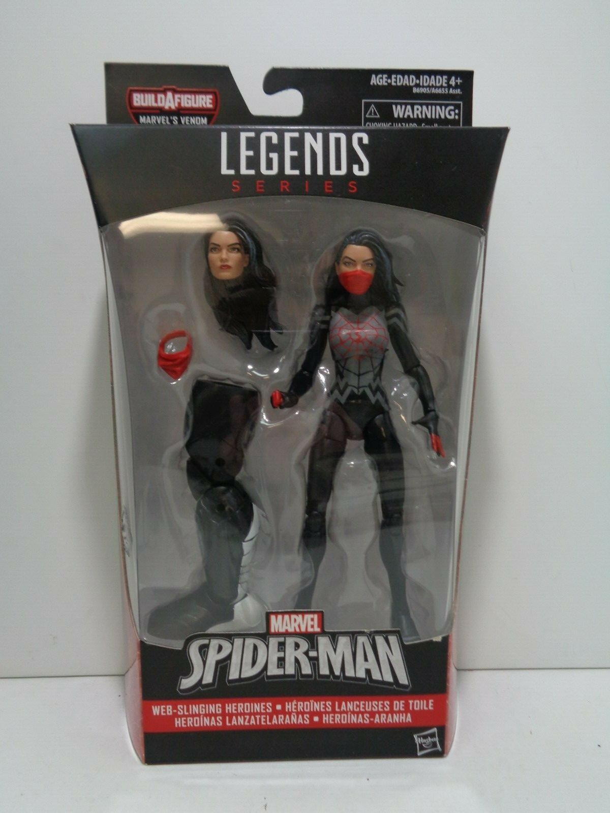 Marvel Legends Venom Build-A-Figure Wave SILK 6 Figure - Hasbro MIB Marvel Legends Venom Build-A-Figure Wave SILK 6 Figure - Hasbro MIB