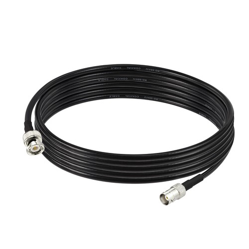 BNC MALE to BNC FEMALE Inline PIGTAIL FLY LEAD EXTENSION CABLE RG58 25cm to 5m - Picture 12 of 14