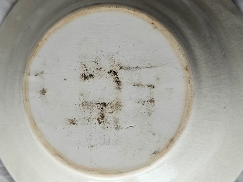 Large old studio pottery painted bowl, in the Bloomsbury style mid century - Picture 10 of 13