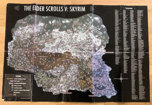 Elder Scrolls V: Skyrim Special Edition : Prima Collector's Guide (Map Only)