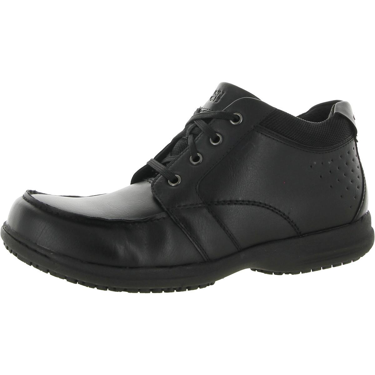 Мужские ботинки Nunn Bush черного цвета на шнуровке с мокасинным носком Chukka 8.5 Medium (D) BHFO 1441