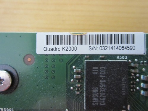 Nvidia Quadro K2000 2GB PCI-E Full height Video Card DVI & 2 X DP, HP 700103-001 - Picture 6 of 6