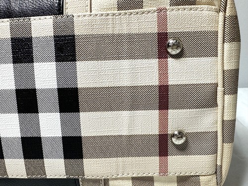 Bolso de boliche vintage de cuero vegano Burberry Barrel - Imagen 20 de 24