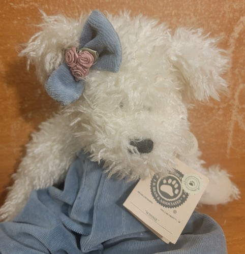 Maglione Boyds Bear WINNIE 14" 20° anniversario imbottito, velluto a coste blu - Foto 2 di 9
