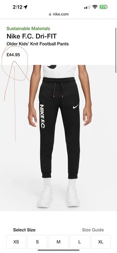 Nike FC Dri Fit Hose Unisex Kinder XL 13-15 Jahre Fußball Jogginghose Jugend Training - Bild 1 von 8