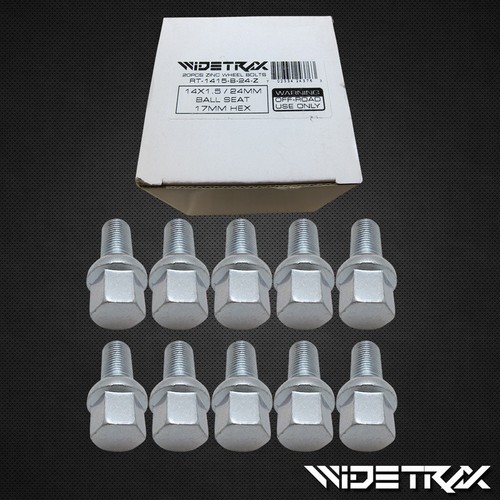 (10) 14x1.5 Wheel Lug Bolts Studs 17mm Hex Ball 24mm Shank For Mercedes Audi VW - Picture 3 of 4