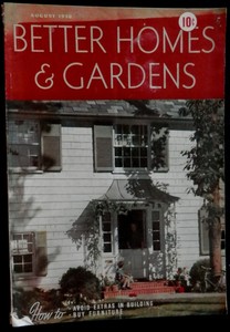 Better Homes Gardens Magazine August 1938 Floor Plans And More